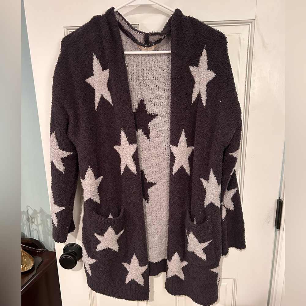 Altered State Fuzzy Star Cardigan